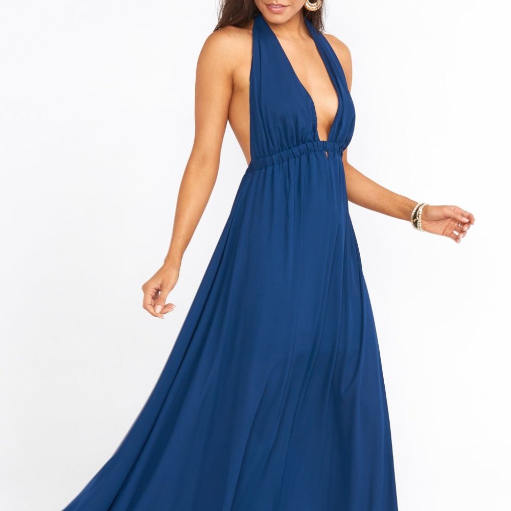 STUNNING SHOW ME YOUR MUMU MAXI HALTER DRESS
